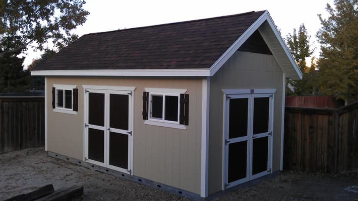 placement shed doors windows