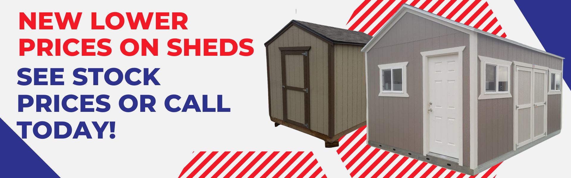 New Lower Prices On Sheds. See Stock Prices Or Call Today.